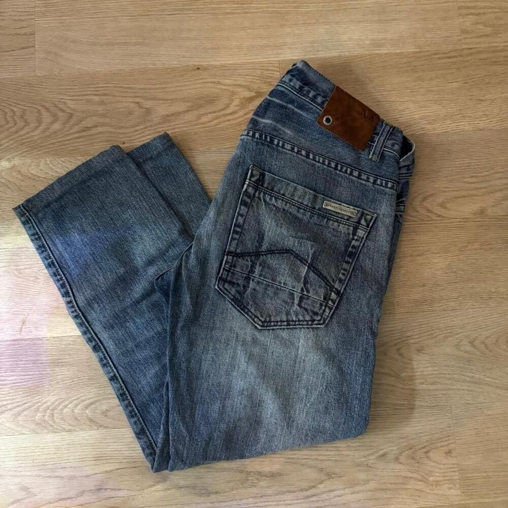 Armani-exchange Men's Blue and Navy Jeans